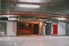 Вид на въездную рампу на - 2 этаже подземной автостоянки (стадия эксплуатации)