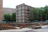 22.05.2006 г. Усиленный тяжами жилой дом по адресу: ул. Викторенко, д. 3. Вид со стороны стройплощадки.