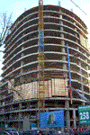 14.02.2008 г. Возведение конструкций +15 этажа.