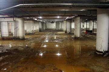 30.04.2010 г. Так выглядел 2-й подземный этаж новой части планетария до нашего прихода в проект.