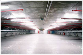 Underground parking at Revolution Square (Moscow).