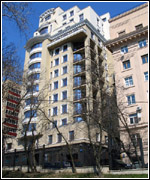 The exclusive 14-storey apartment house on Kapranov Lane with three-level underground parking space.
